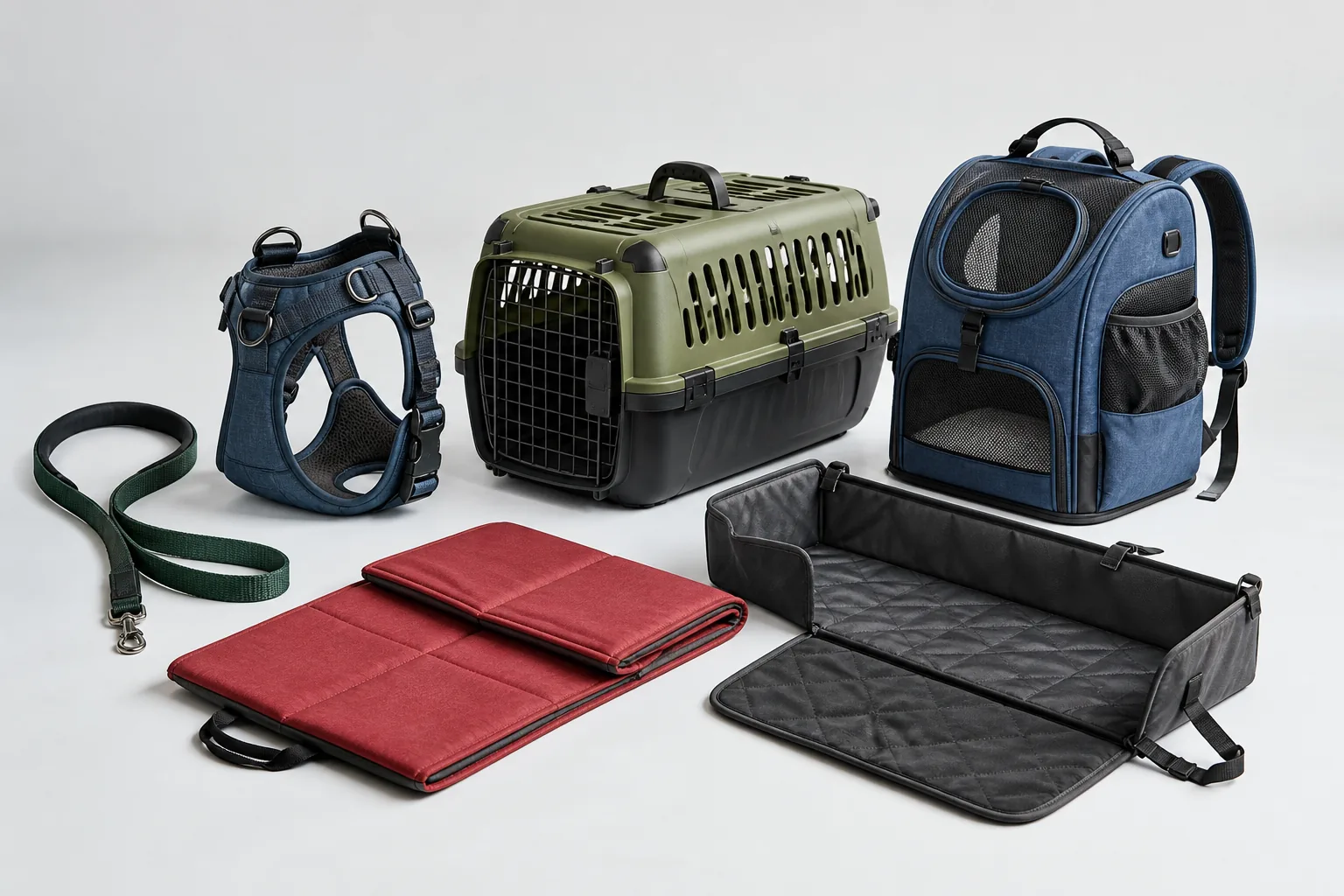 Coordinated pet walking, carrying and travel product development concept
